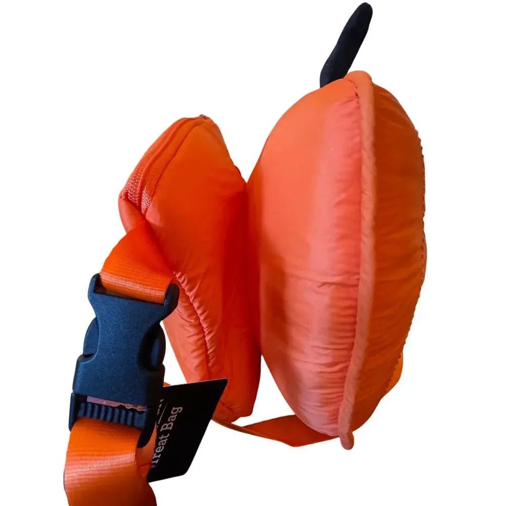 Way to celebrate plush jack-o’-lantern zippered Halloween treat bag fanny pack